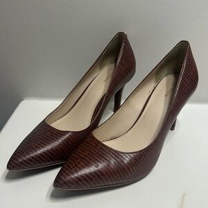 Cole Haan Cognac Alligator Heels